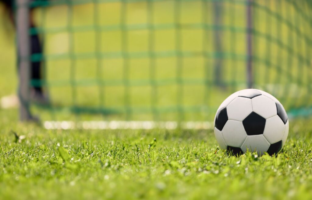 E-commerce SEO checklist - Shows a football on a field