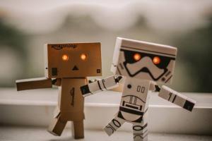 cardboard robots