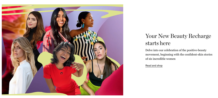 Shows a fashion content marketing example from the Net-a-Porter website