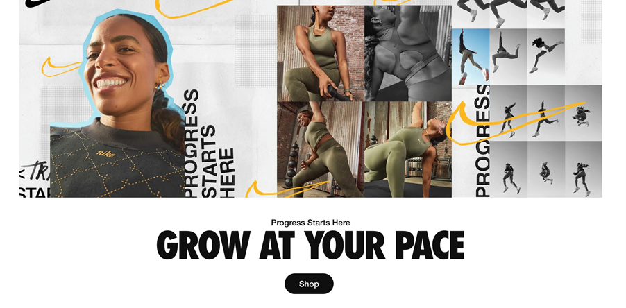 Nike sportswear fashion copy example