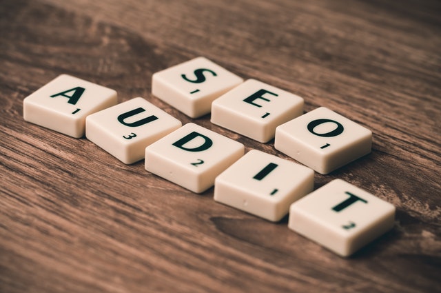 SEO audit tools - Shows a collection of Scrabble letters