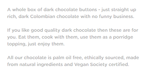 Text excerpt from the Doisy and Dam website