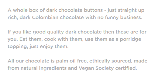 Enticing product description from Doisy and Dam