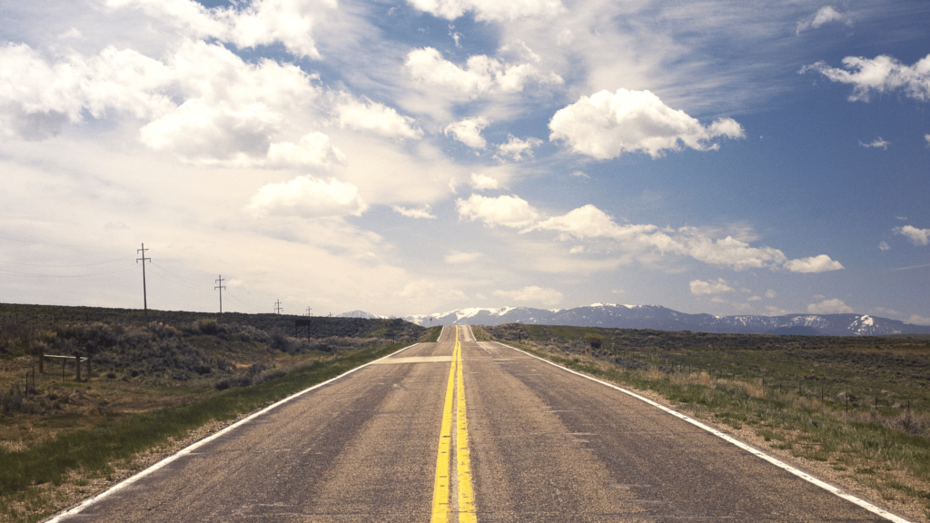 Email copywriting tips and tricks - Shows a long empty road
