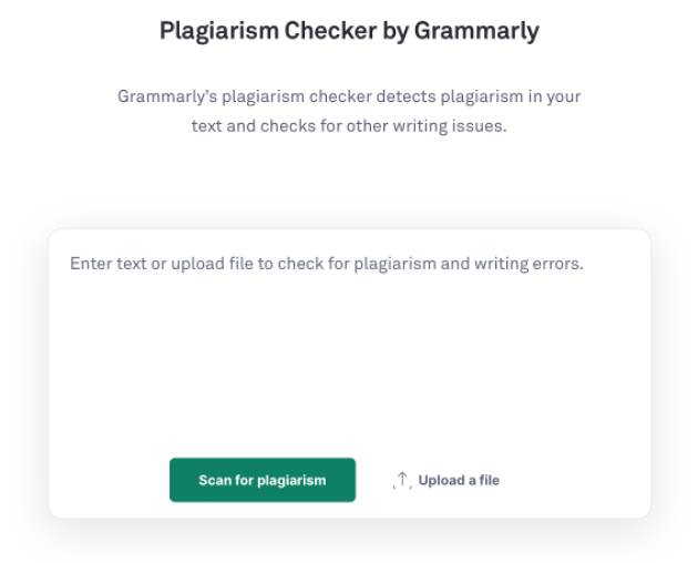 Duplicate content checker - Grammarly screenshot