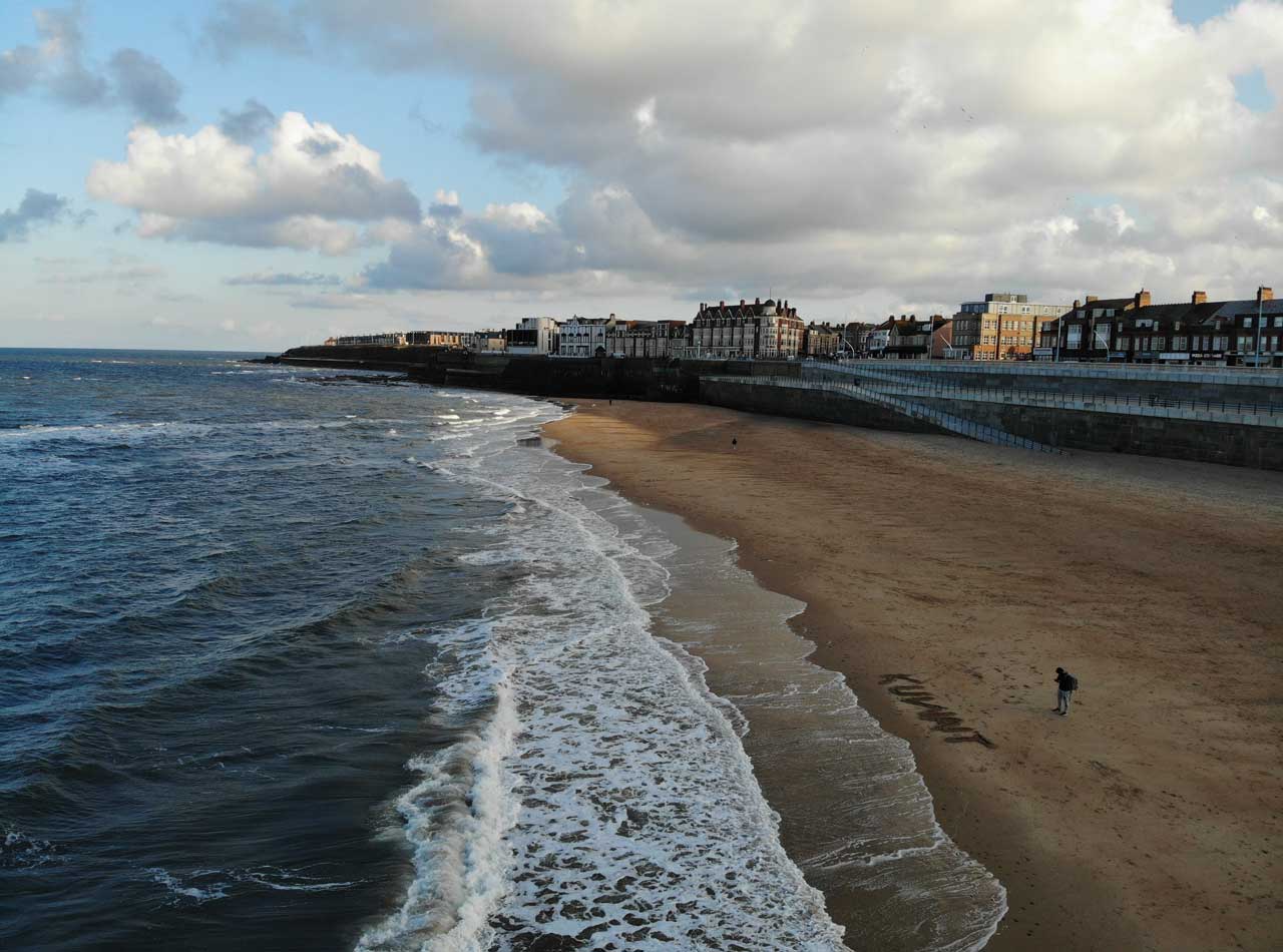 North East and Newcastle copywriter - Shows Whitley Bay Beach