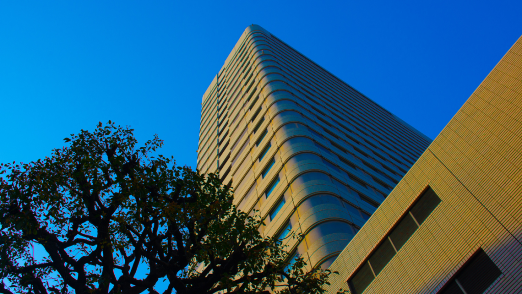 Looking up at a tall building - B2B copywriting examples