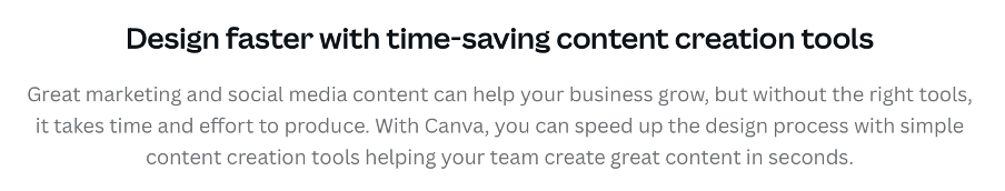 Service advertisement from Canva