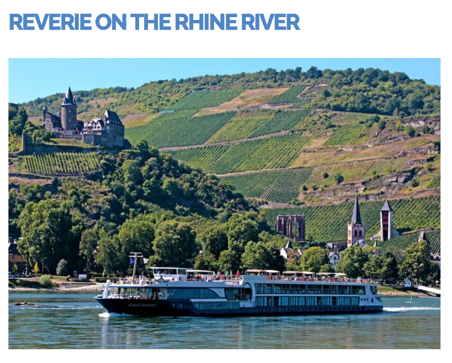 shows an image of a boat on the rhine river 
