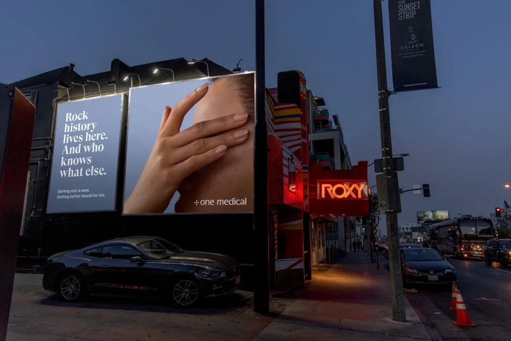 shows a healthcare marketing example by one media