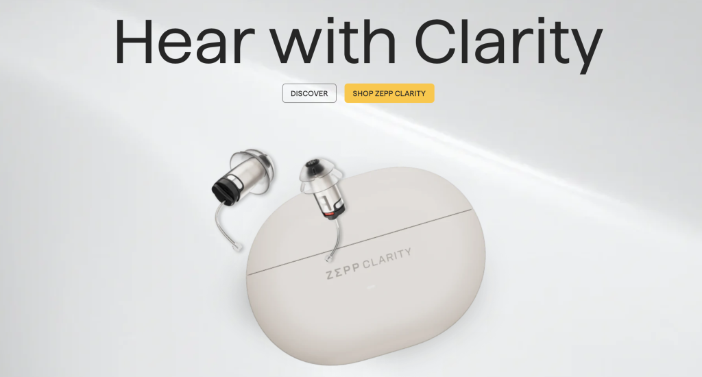 shows a healthcare marketing example by Zepp clarity