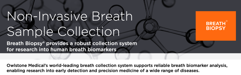 shows a healthcare marketing example by Owlstone Medical