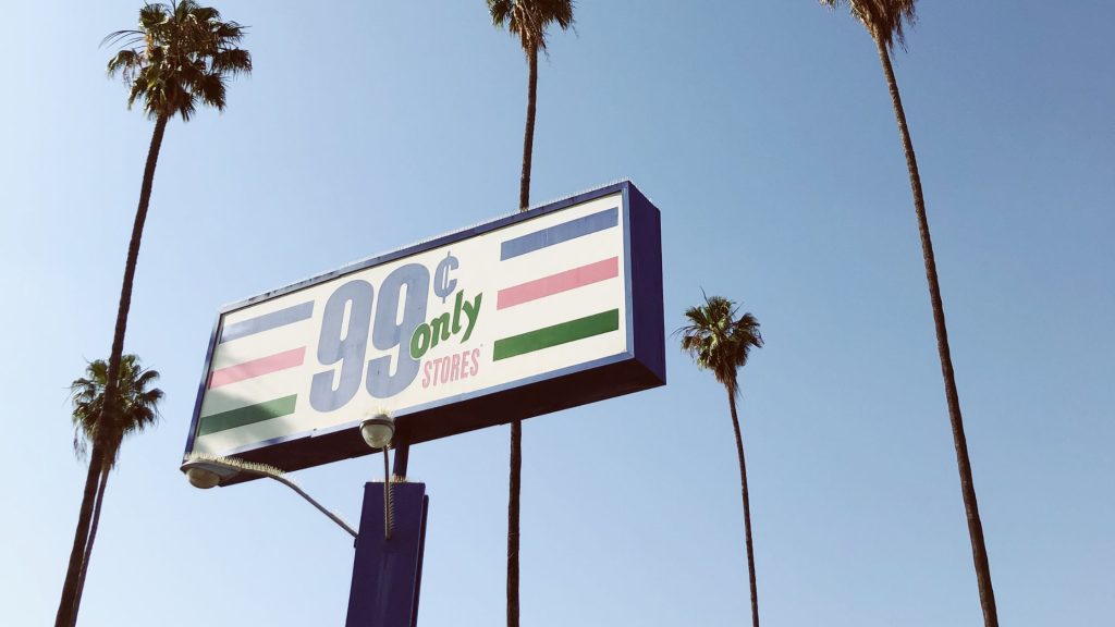 shows a billboard advertisment in America