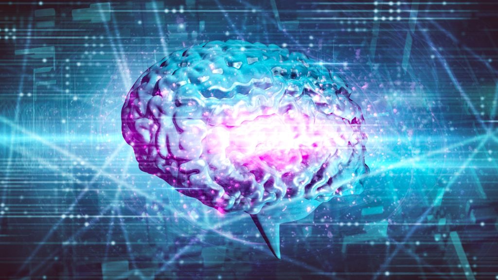 Shows an AI image of the human brain - A Practical Guide to AEO